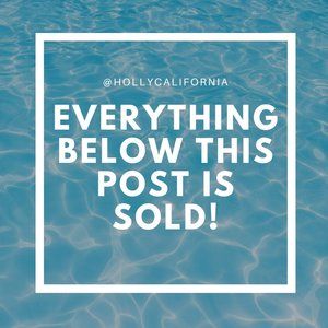 Everything below this post is sold!